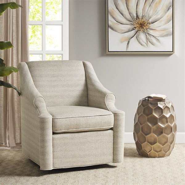 Madison Park Tan Justin Swivel Glider Chair MP103-0937